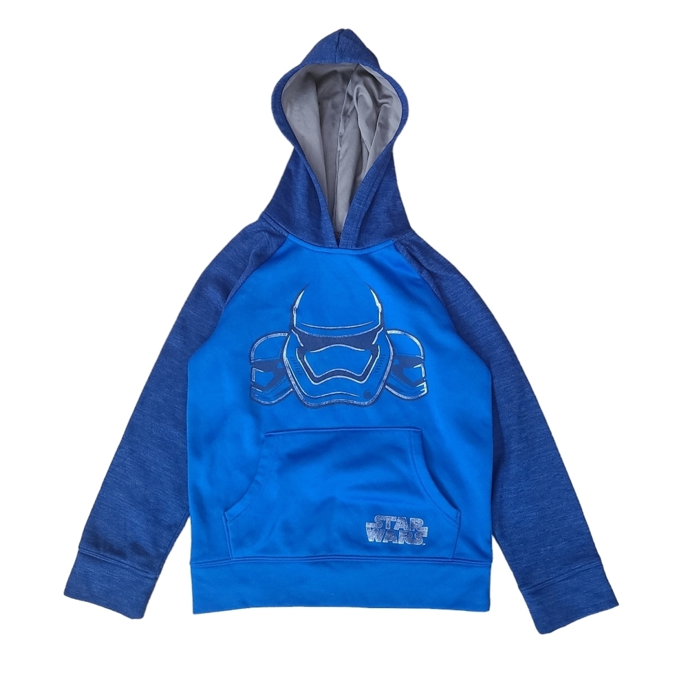 Star Wars Boys Size 7X Hoodie Storm Trooper Graphic Blue